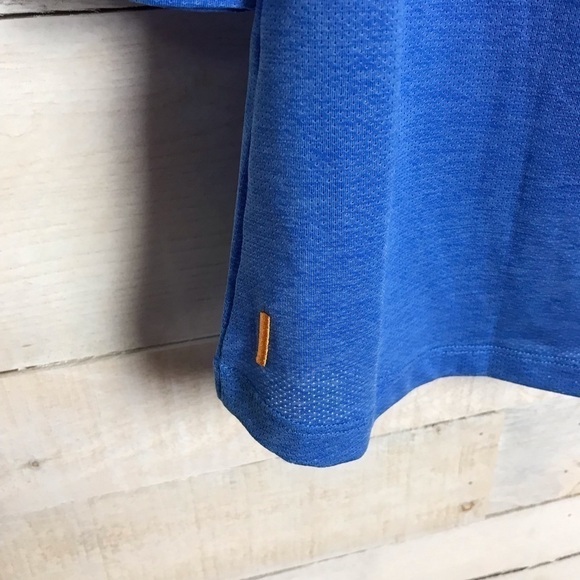 Lucy Activewear Blue 3/4 Sleeve Shirt Small - Picture 4 of 6